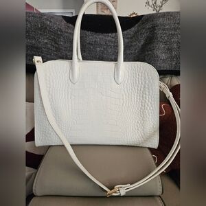 Claudia Firenze White Alligator Handbag